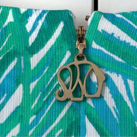 Lilly Pulitzer Tandie Shift Dress Womens 14 Toucan Green Costa Verde Elephant - Picture 7 of 15